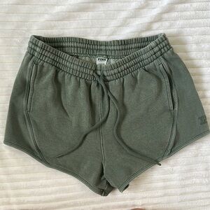 PINK Victoria's Secret Green Athletic Shorts Relaxed Fit